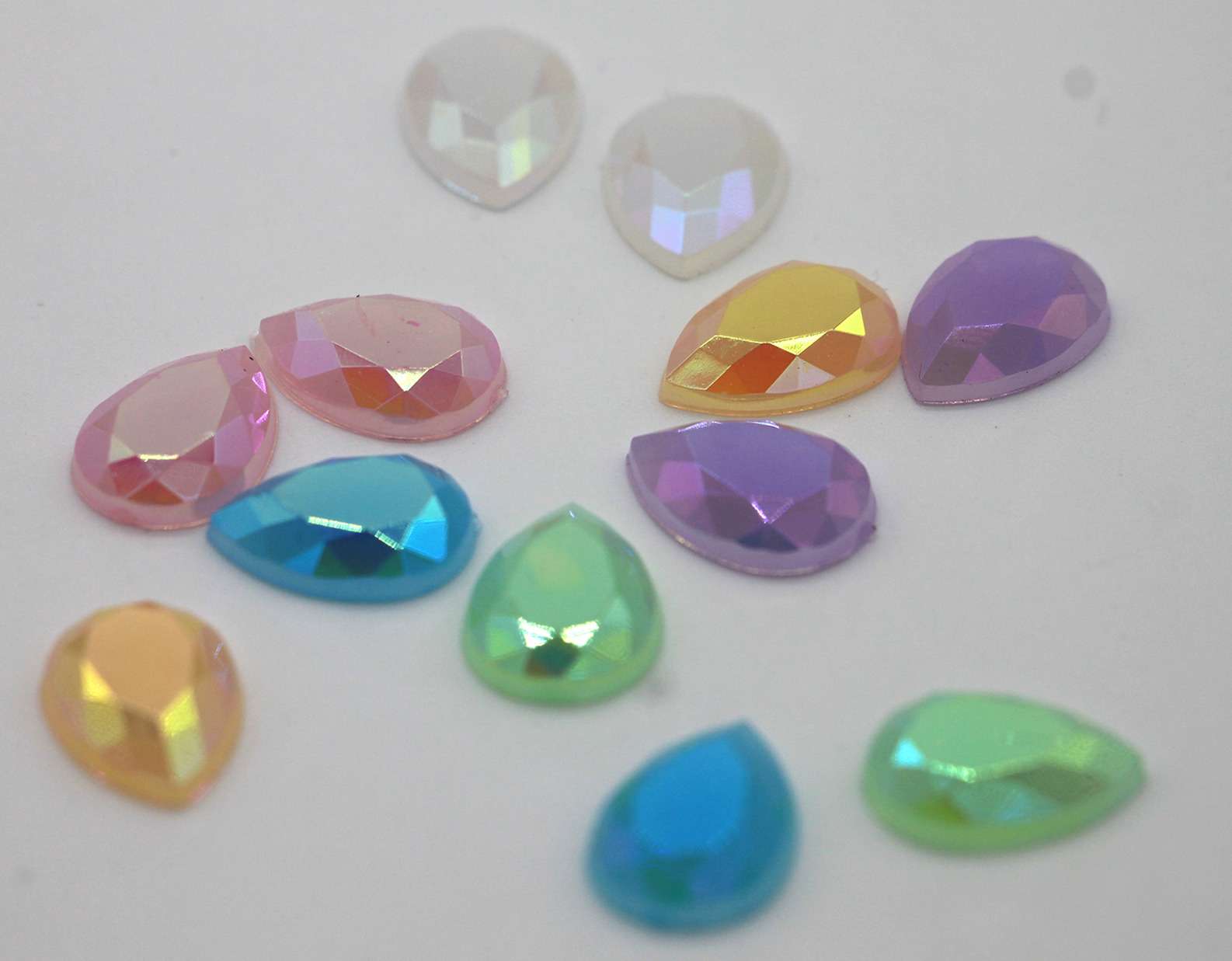 10*14 square water drop jelly color details Picture