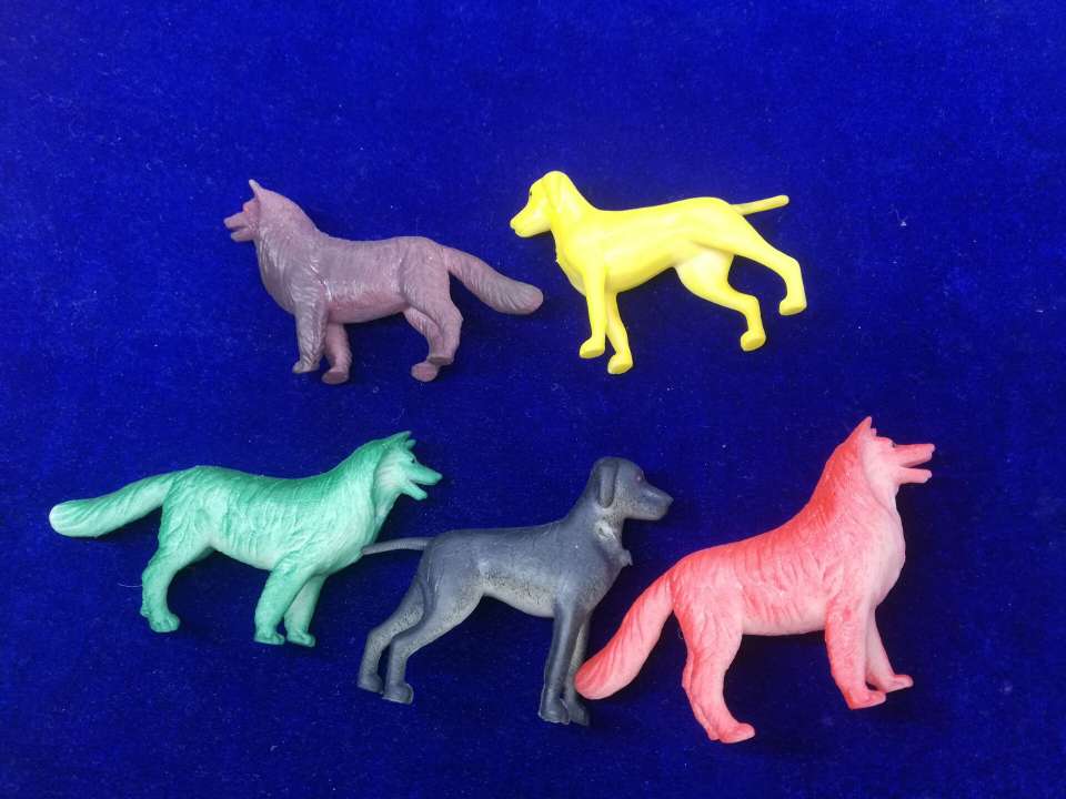 亚马逊新款模型玩具狗儿童卡通仿真动物整人玩具桌子摆件模型狗