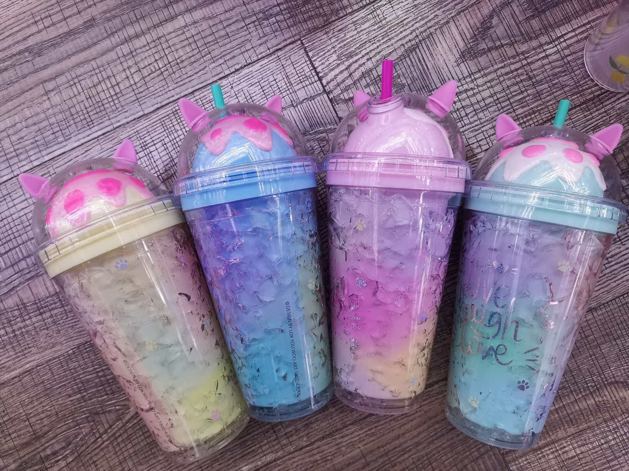 Factory direct sales of summer crushed ice cup fruit series