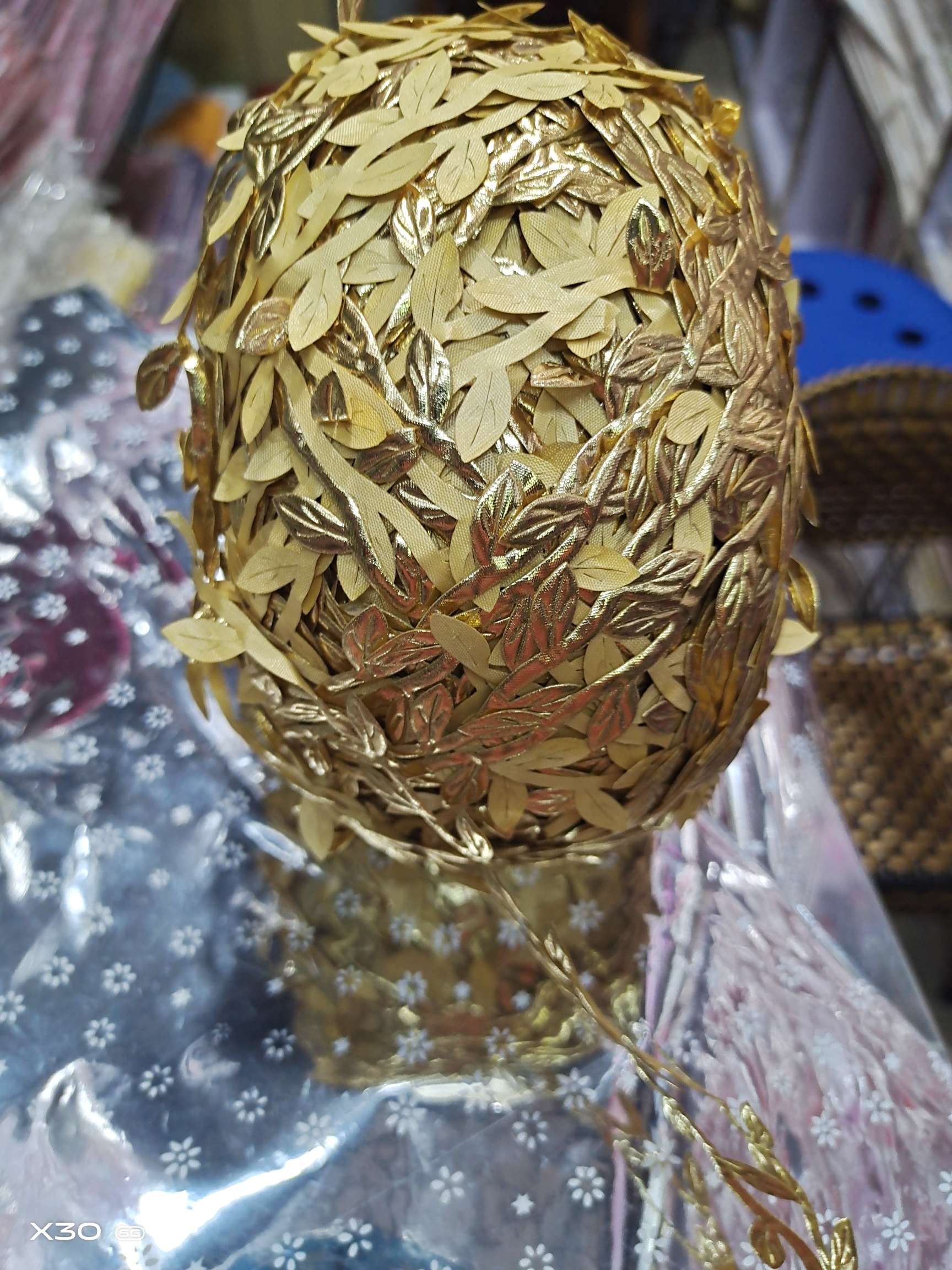 双头金柳叶球200米仿真花仿真花仿真花仿真花产品图