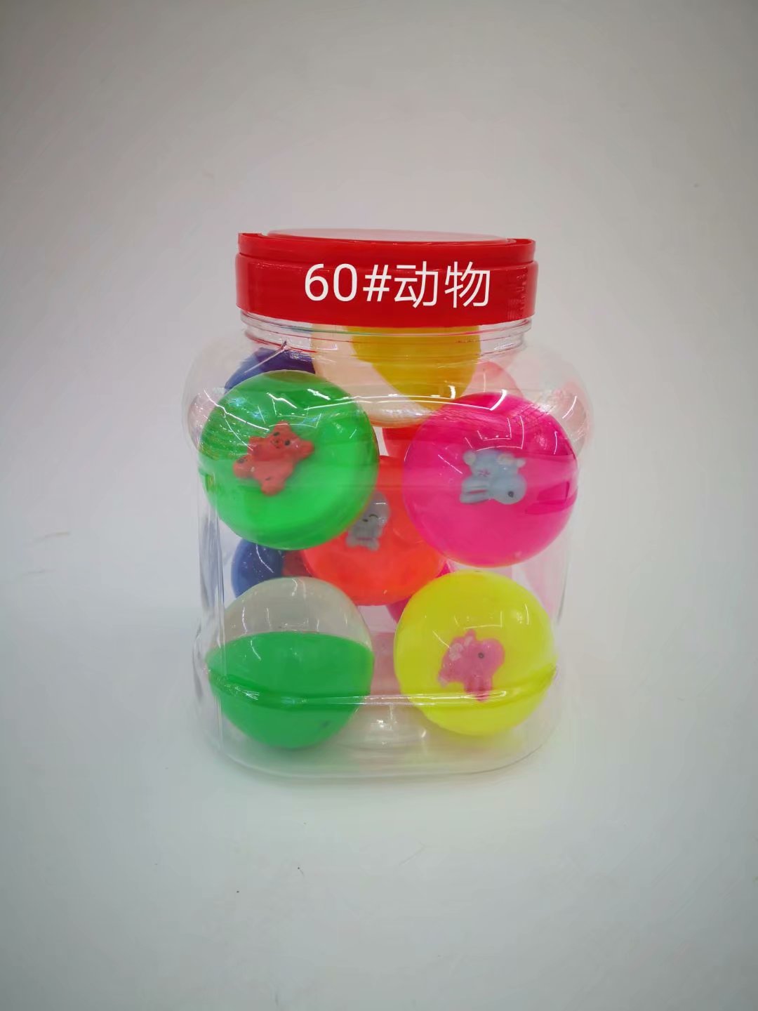 60# Animal double frosted square rubber bouncy ball bouncy ball automatic vending machine toys thumbnail