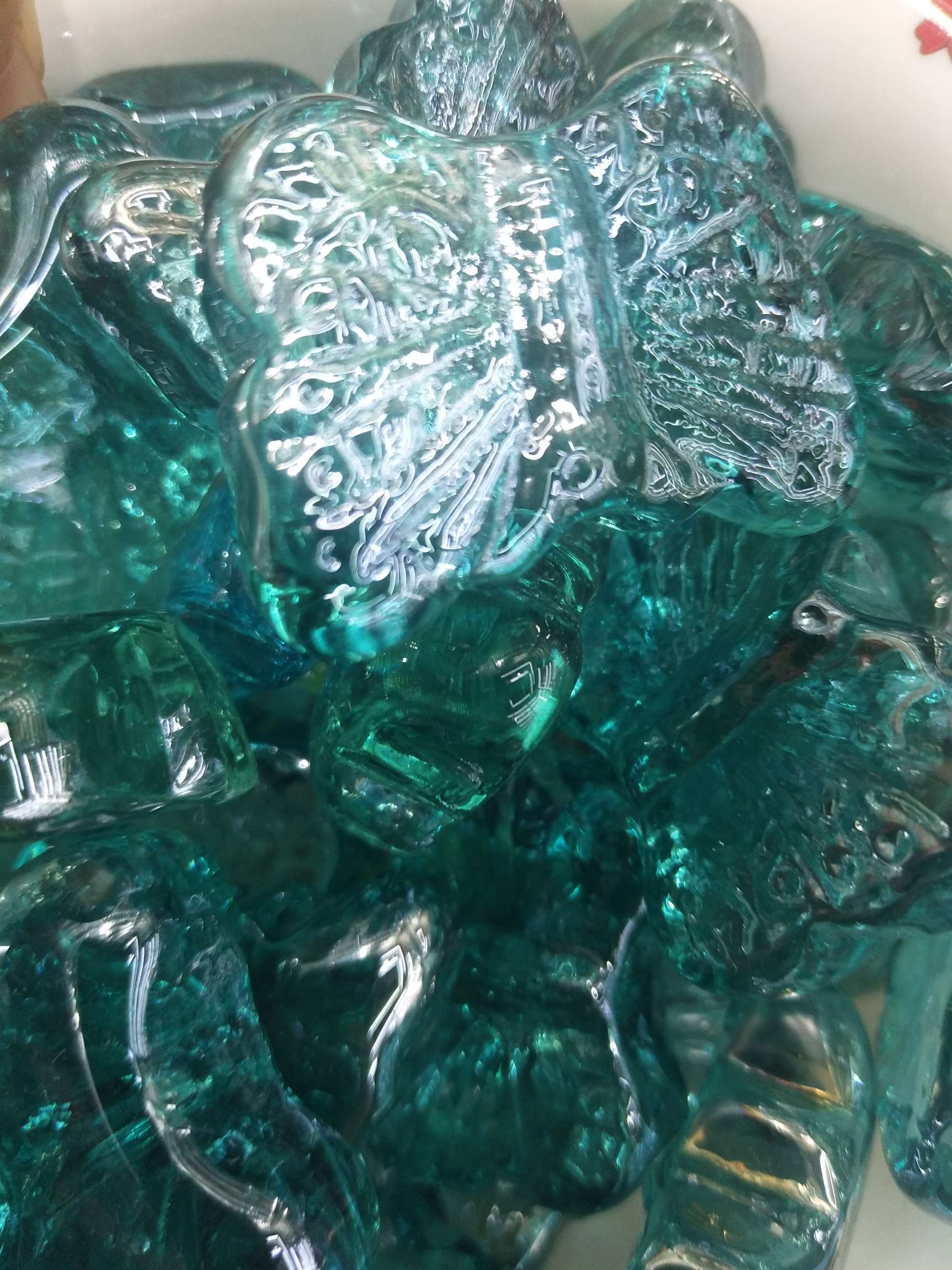 Shaped piece of butterfly glass beads aquarium decoration aquarium decoration stone children toys thumbnail