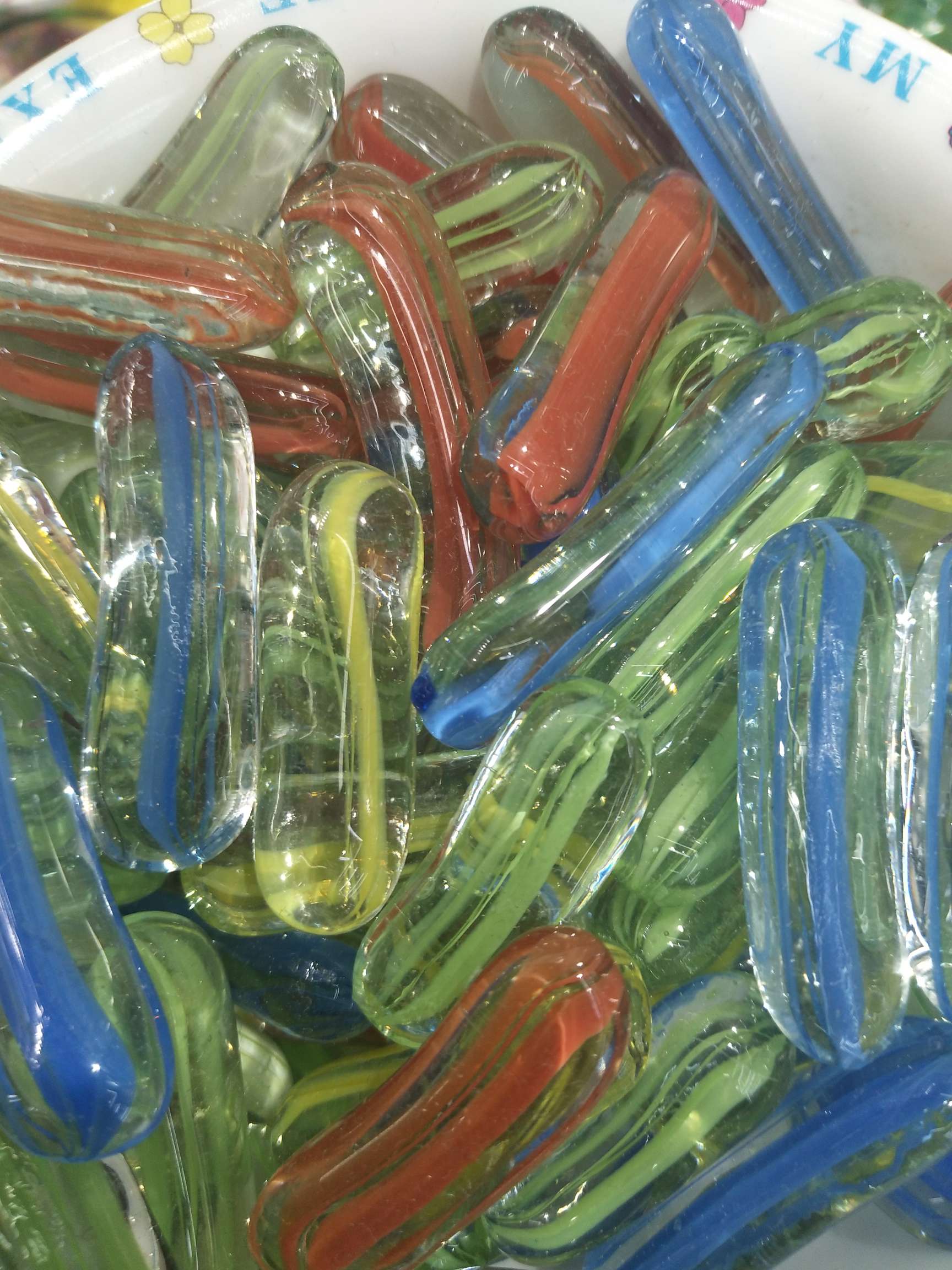 Long colored marble decoration accessories aquarium fish special manufacturers direct thumbnail