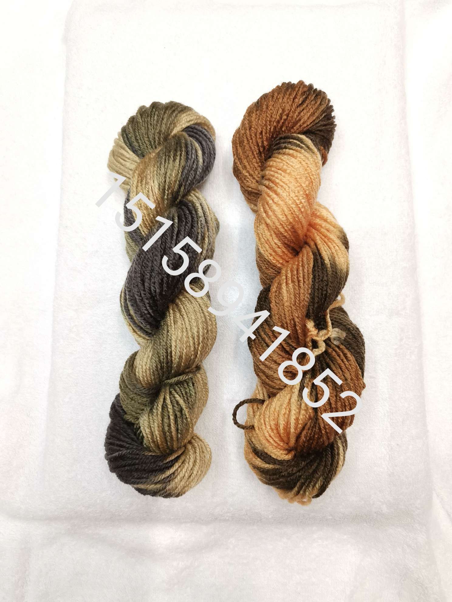 Hot-selling 100% acrylic segment dyed yarn for shoes and handicrafts, non-pilling acrylic yarn Specification image