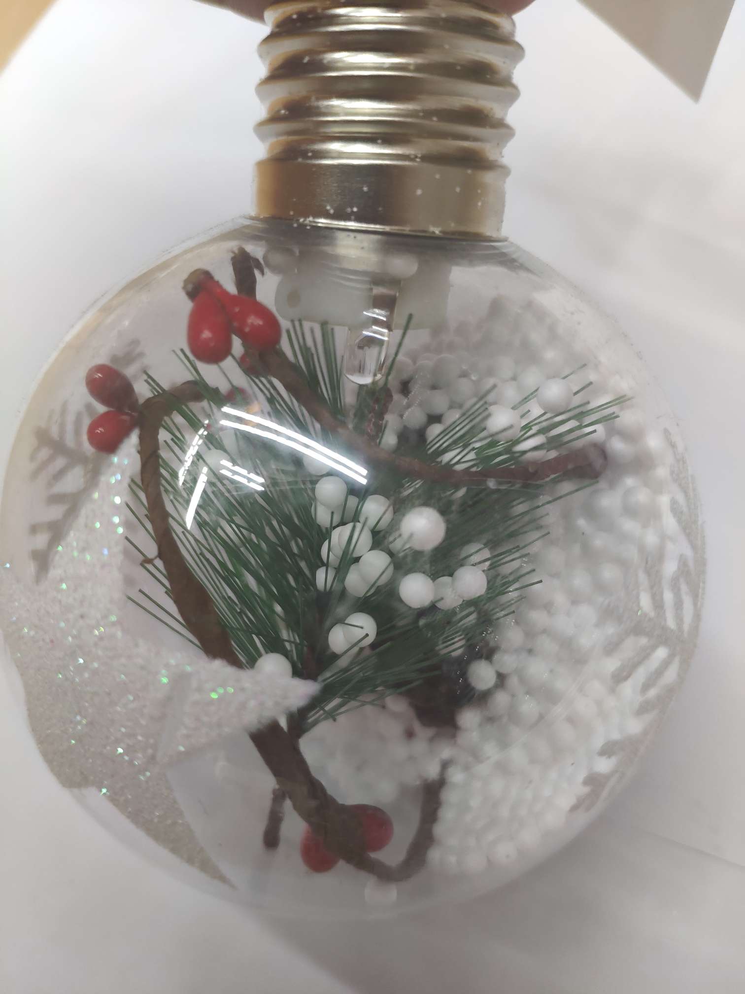 Christmas ball with light rattan