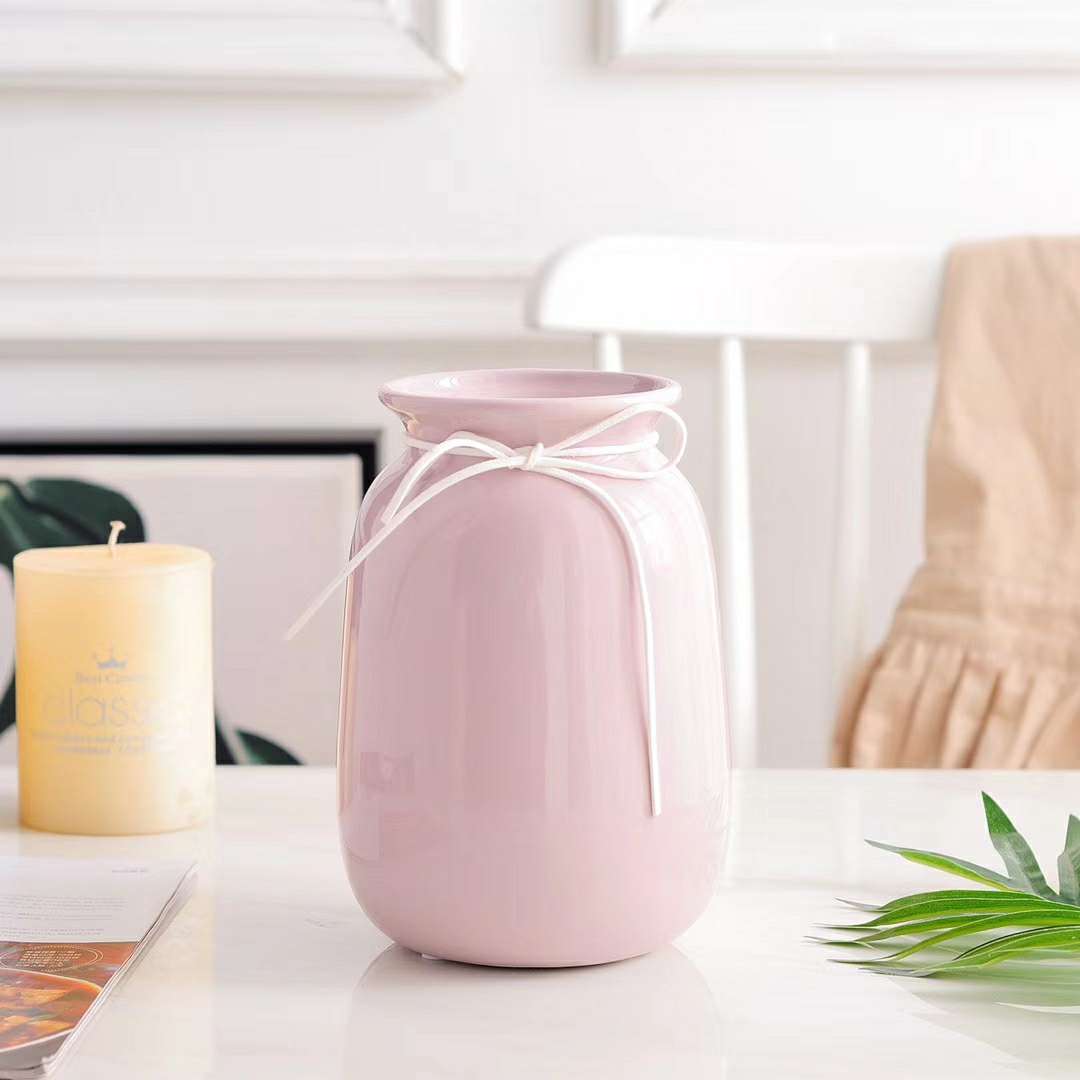 Colored glaze vase details Picture