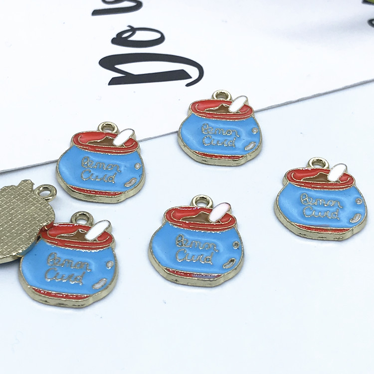 diy alloy accessories Korean version cute honey can painting oil pendant Application Scenario