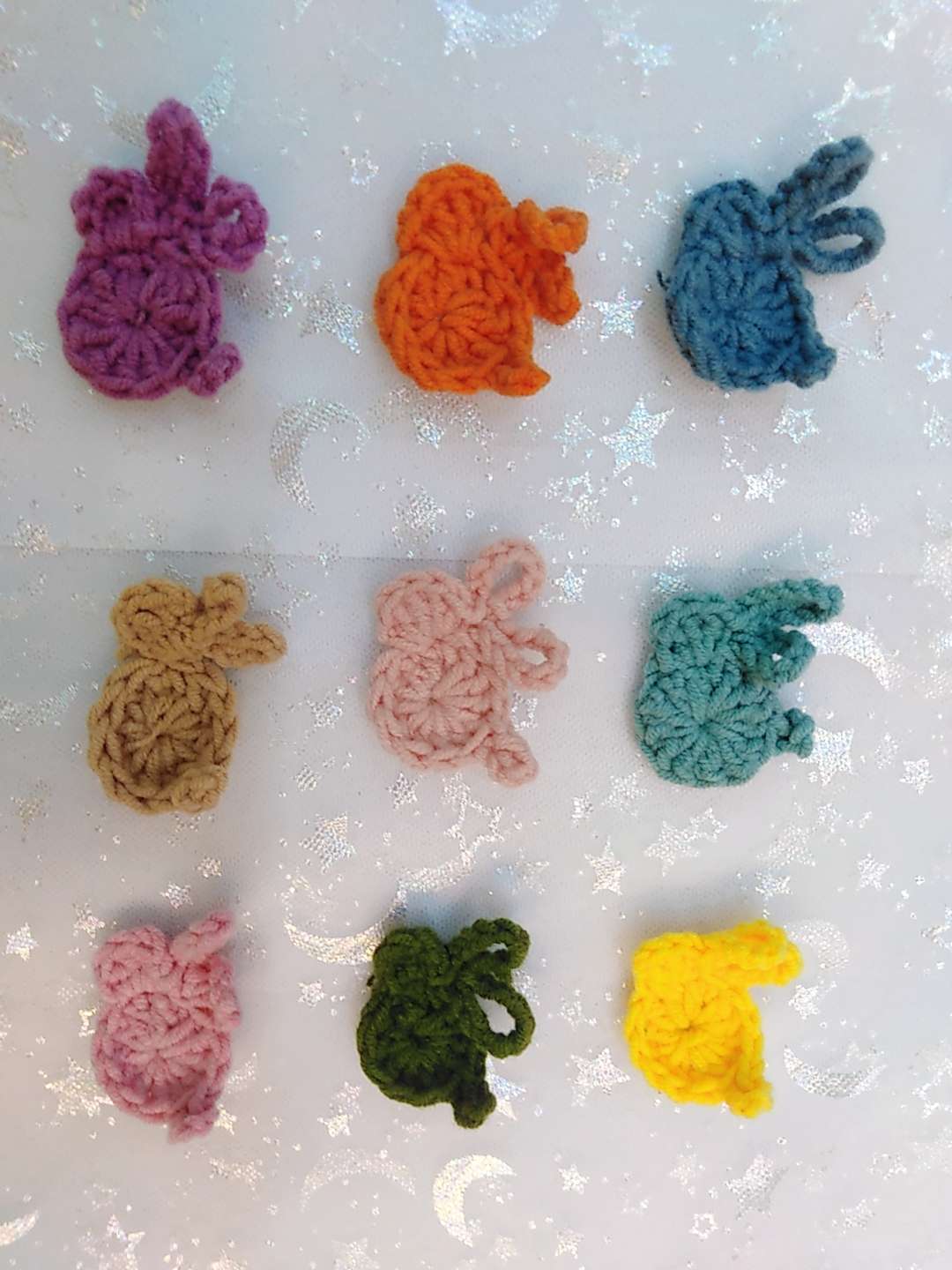 Open flower decoration: KKspring cotton thread hand hook rabbit thumbnail