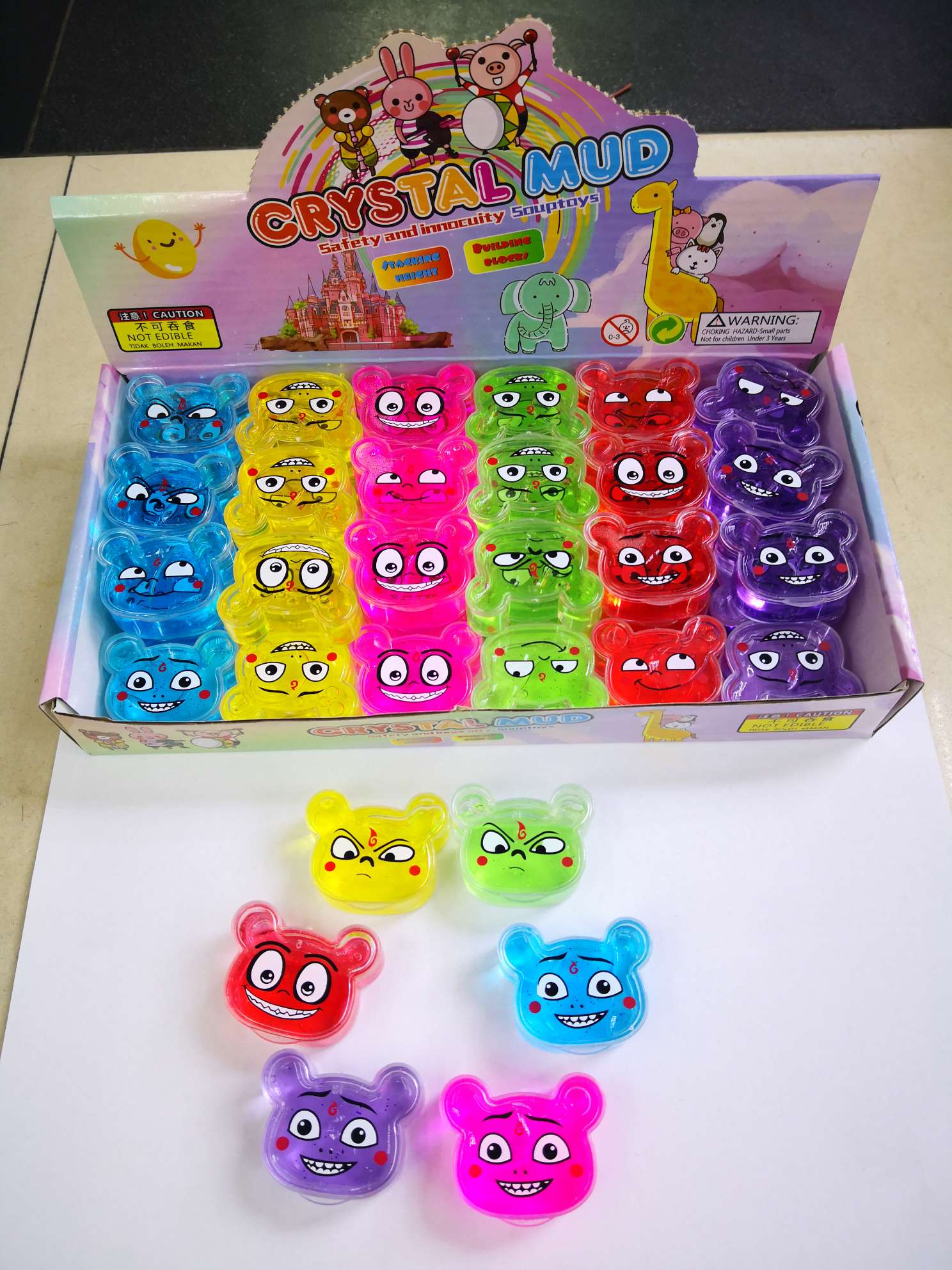 Web celebrity mud, crystal mud, bubble gum