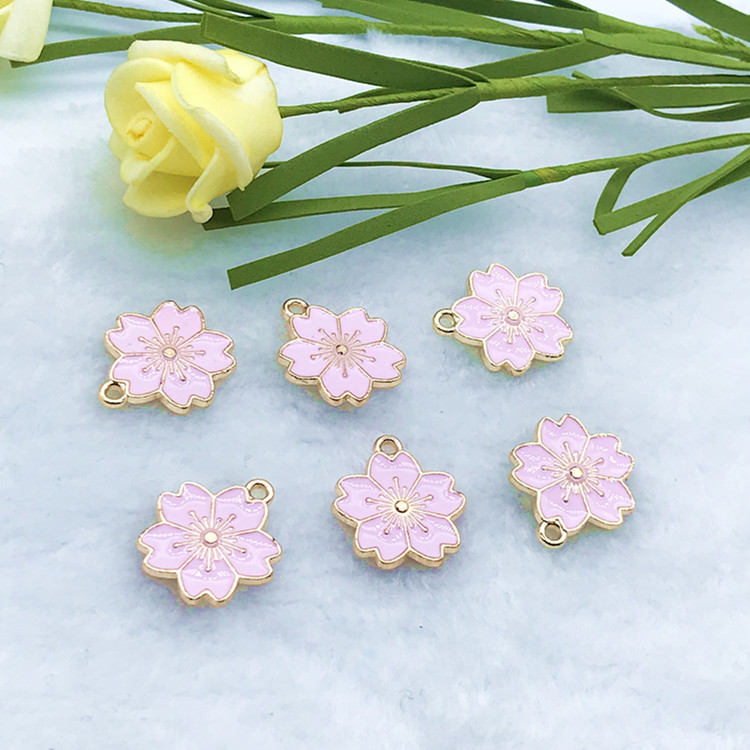 DIY jewelry accessories, Korean version cute and girlish flower pendants, hanging ropes, decorative items, factory direct sales Specification image