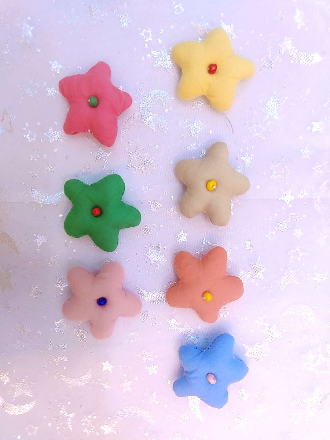 Kkspring cotton cloth five-pointed star + beads thumbnail