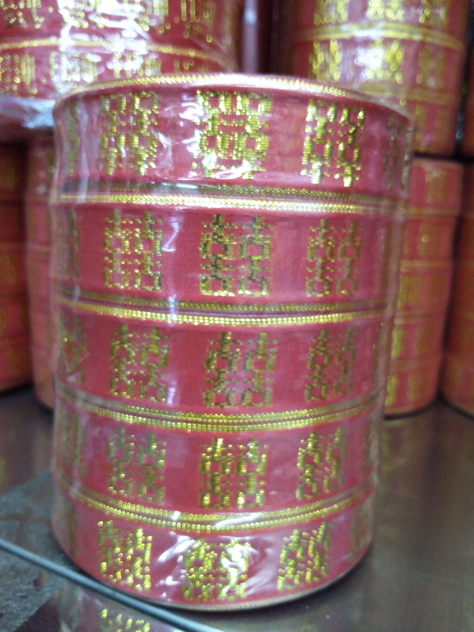 2.5cm "Xi" character tape, 8-point "Xi" character tape, multi-purpose packaging tape for festive wedding supplies Specification image