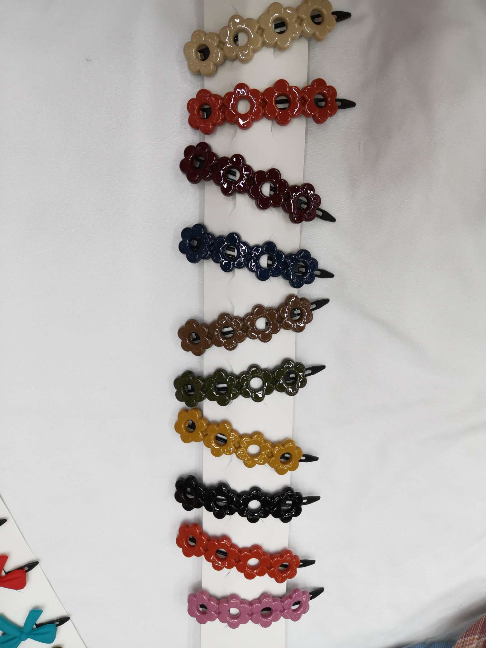 Japan and South Korea 4 flowers brunet department autumn winter restore ancient ways edge clip hairpin frog to buckle thumbnail