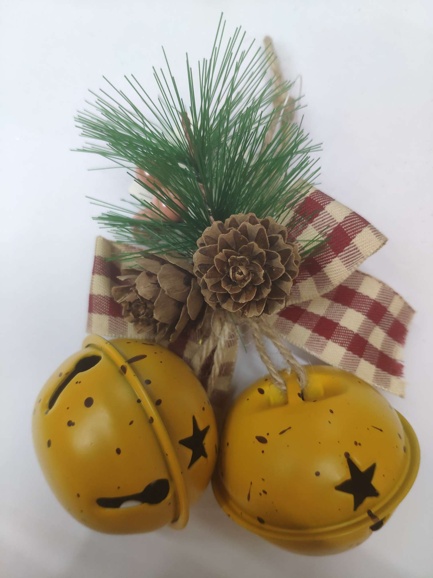 Christmas bell pinecone pendant thumbnail