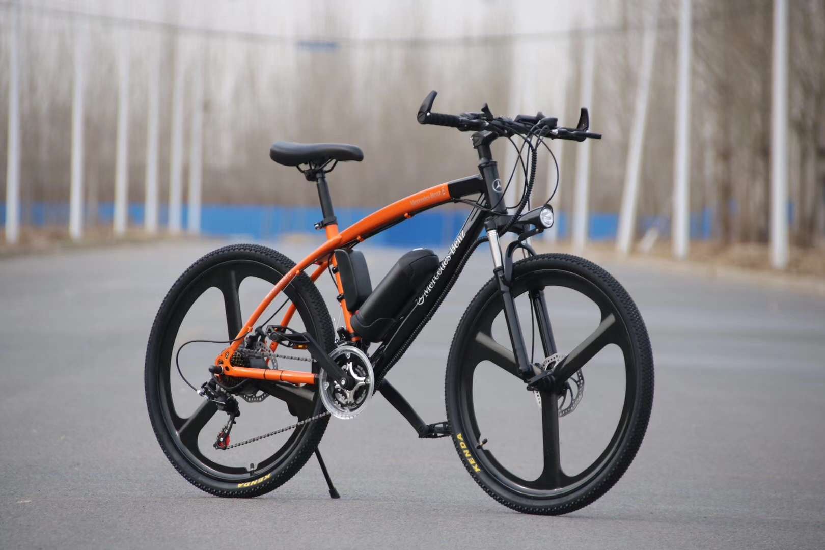 Bicycle high carbon steel lithium battery electric mountain bike