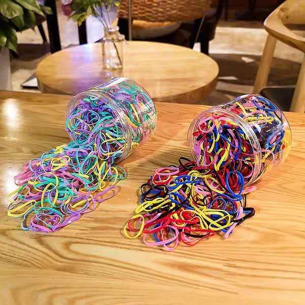 韩版时尚小女孩大圆瓶不伤发儿童橡皮筋