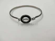 Letters black oil bracelet