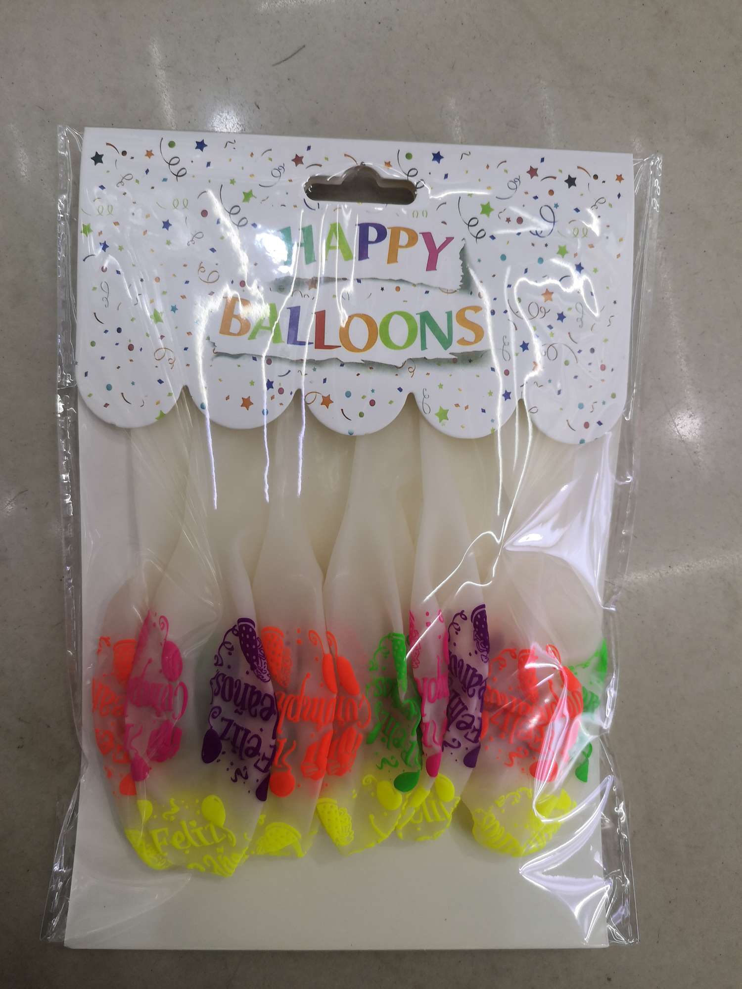 透明气球印花图案12寸