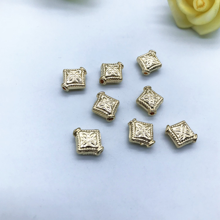 diy jewelry accessories, bracelets, necklaces, spacer beads, alloy cultural play strings, perforated beads Item Picture