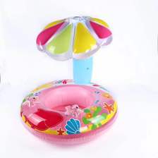 爆款网红PVC充气蘑菇遮阳艇皮货蘑菇座圈游泳圈水上辅助玩具
