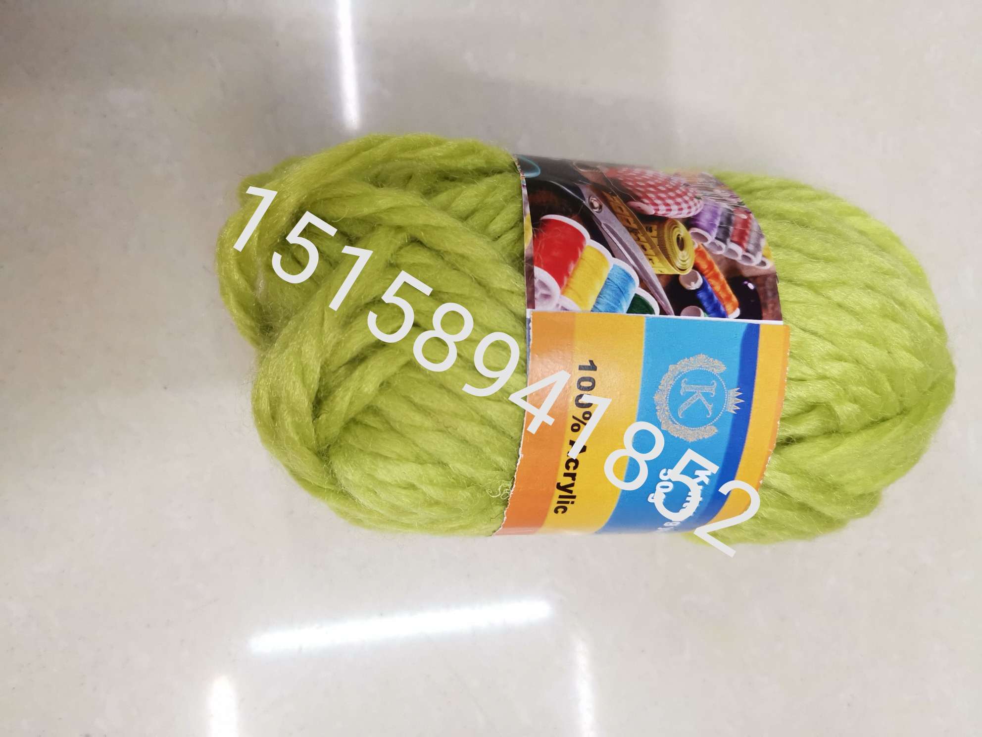 Hot-selling acrylic blended yarn, three-strand acrylic blended yarn for handicrafts Specification image