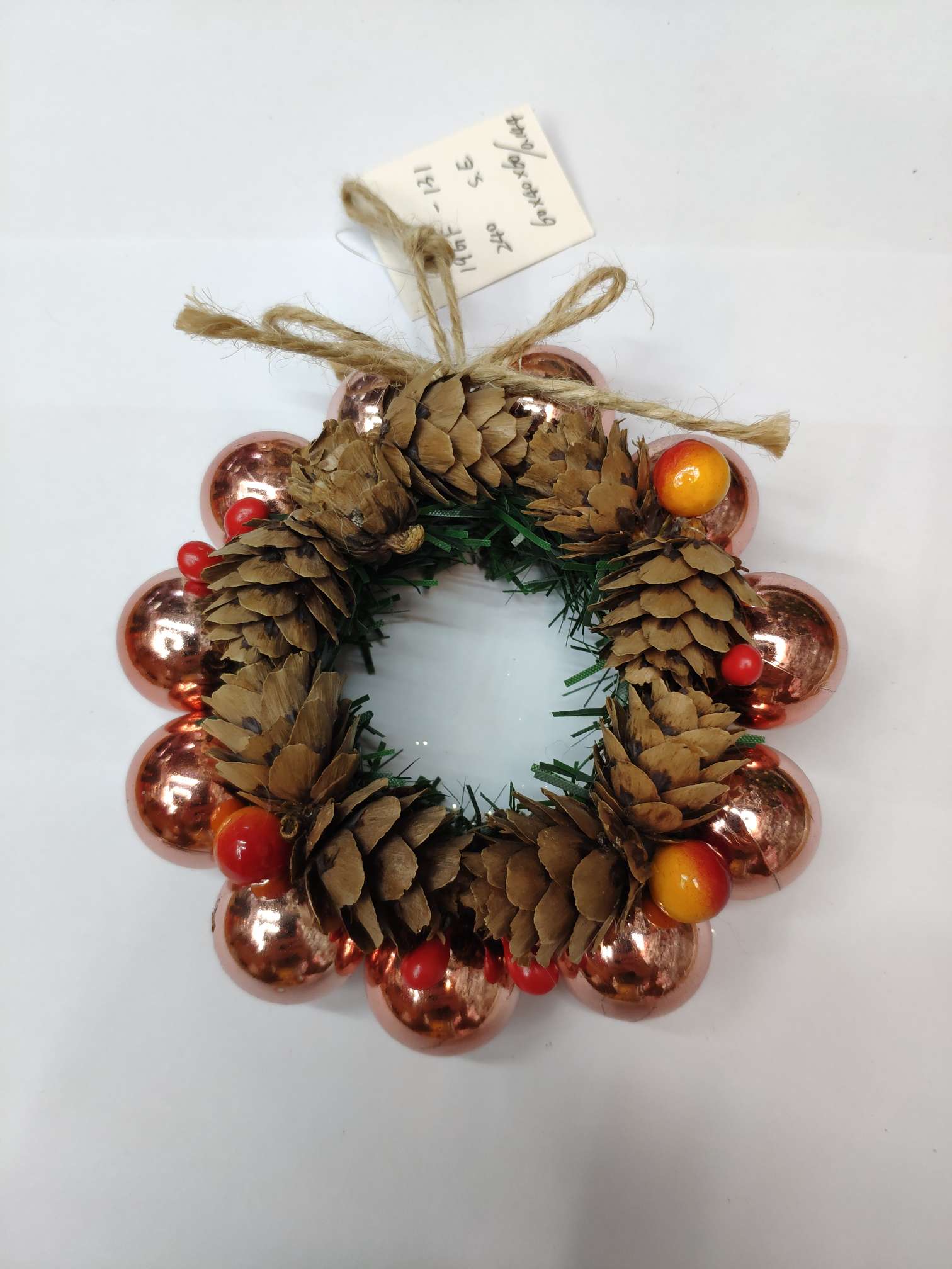 Christmas rattan wreath wreath small pendant thumbnail