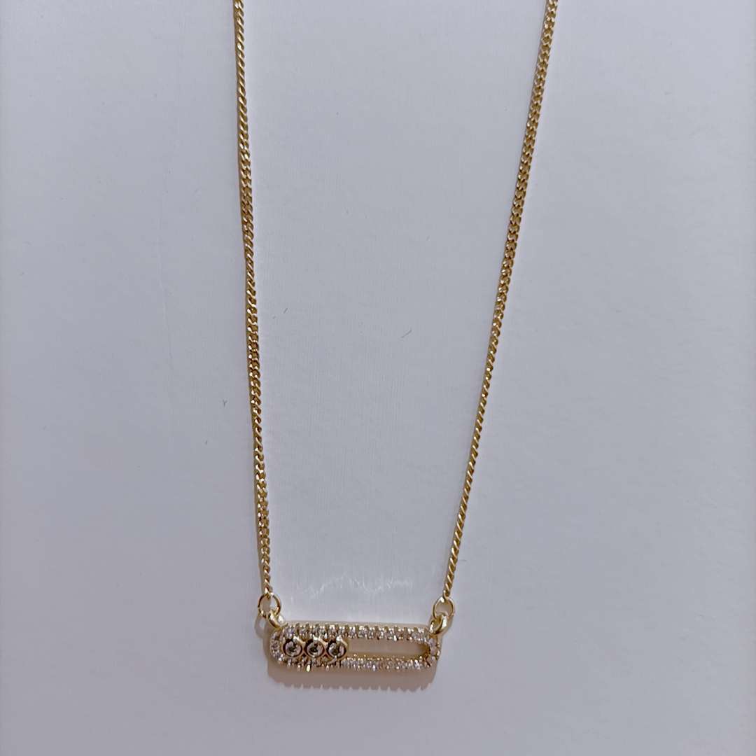 Trendsetting clavicle chain han edition, pin zircon thumbnail