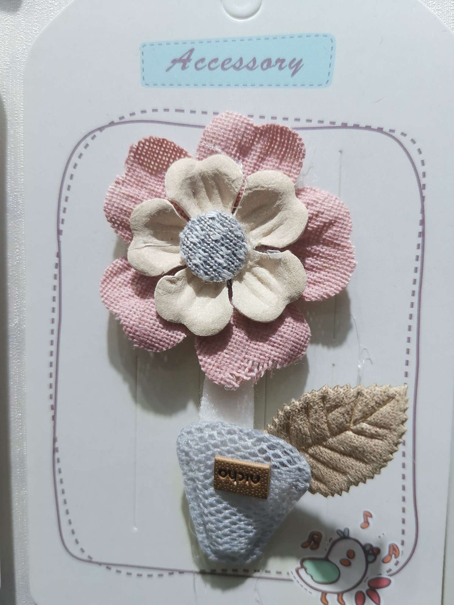 网格大花加盆系列，布艺材料，适用于头饰、鞋饰、服饰，包饰，袜饰，搭配效果不错