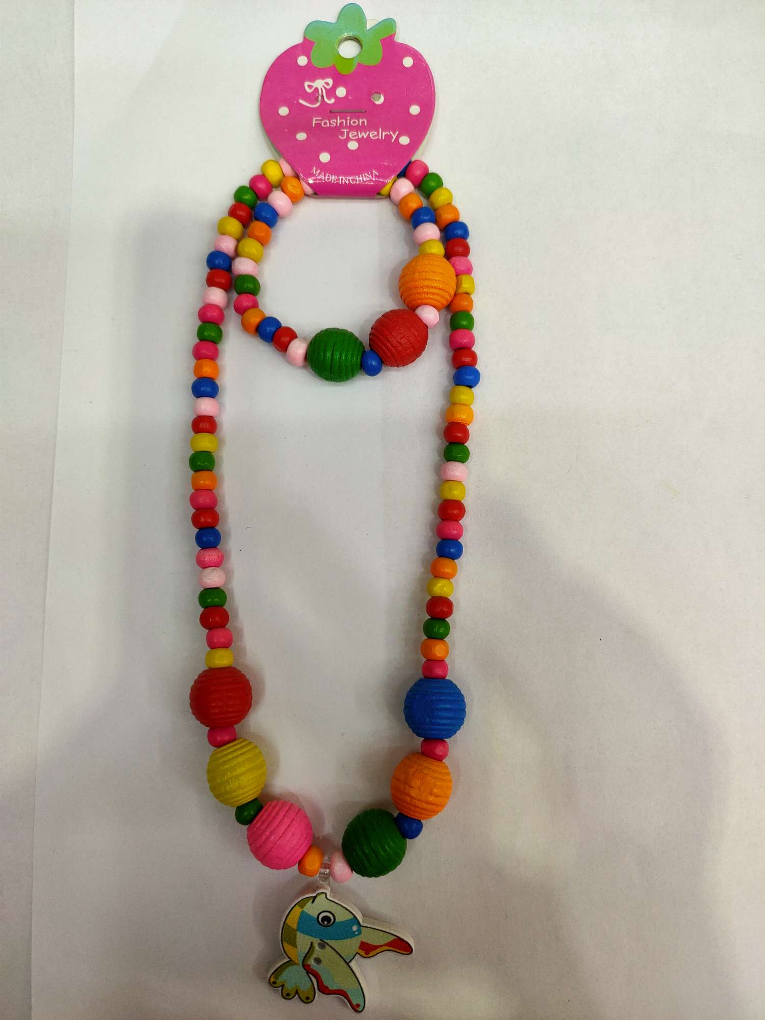 14 mm thread bead flying fish chain for children