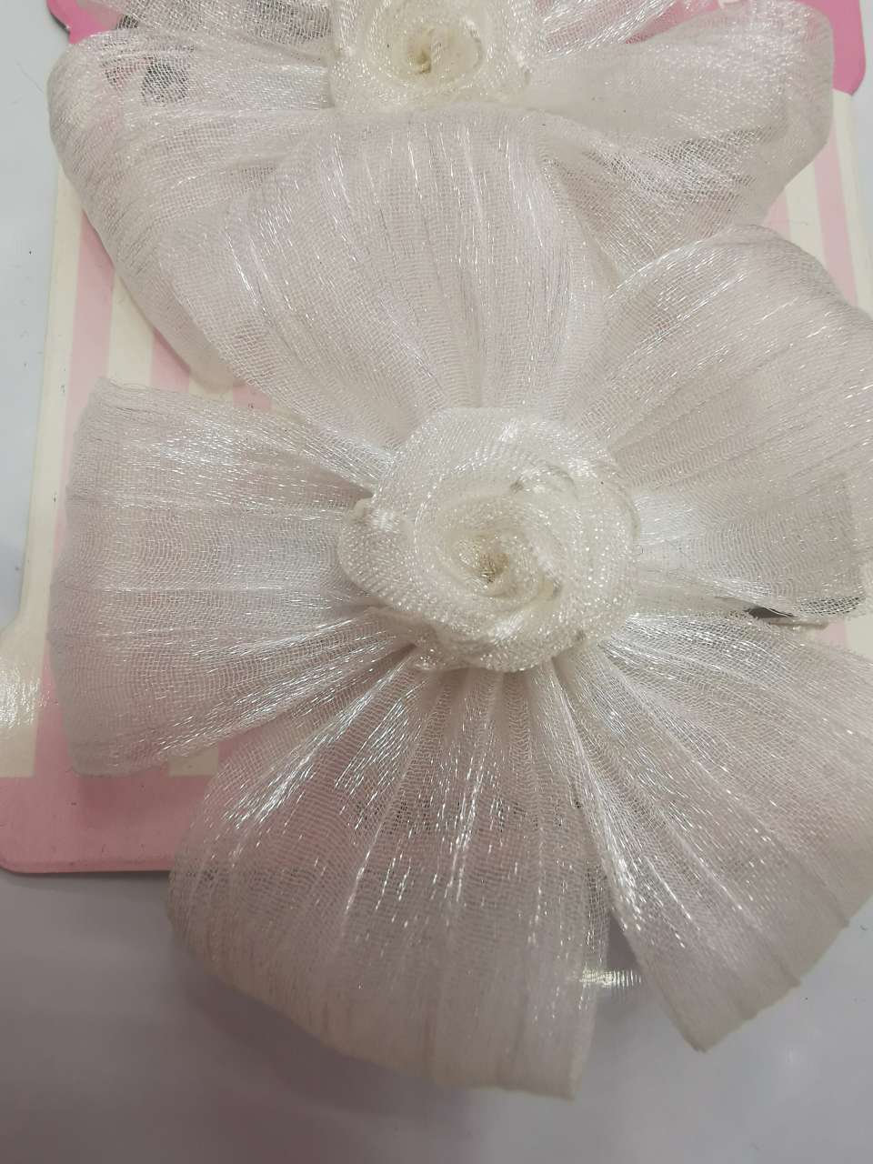 Wrinkled yarn five-petal flower duck sandwich Specification image