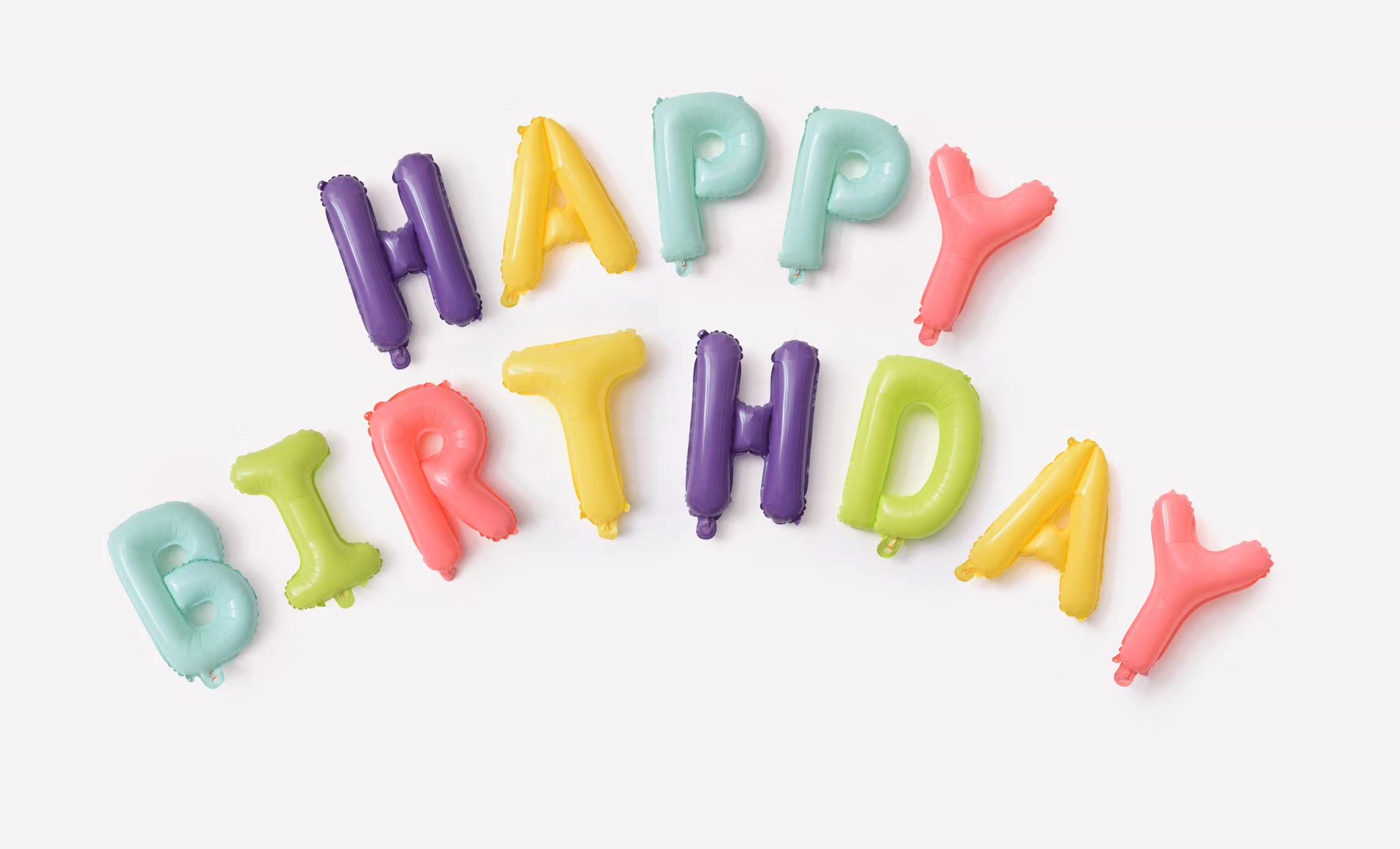 17寸小号美版happy birthday生日快乐字母套装铝箔气球派对装饰气球详情图2