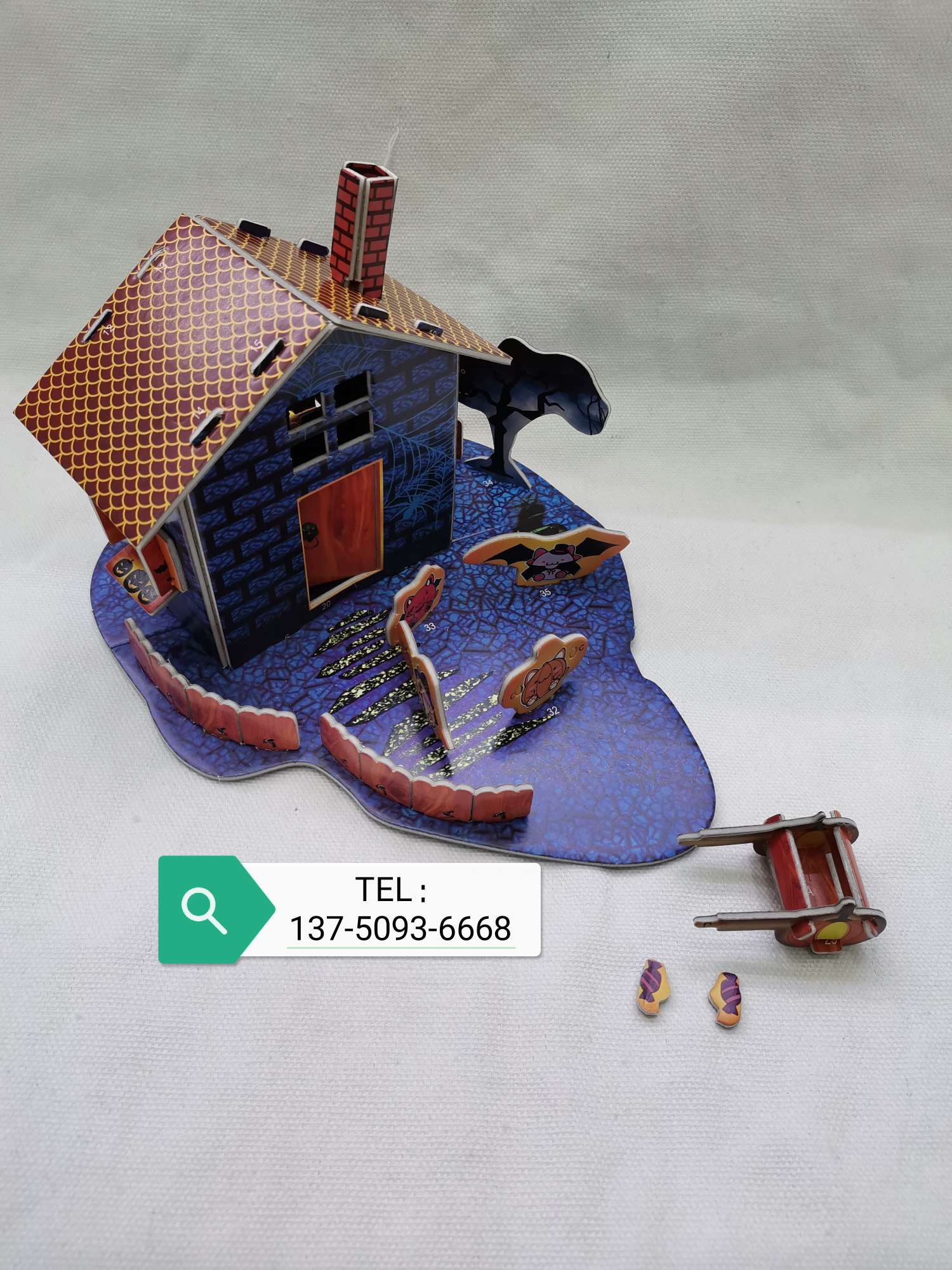 DIY children's puzzle assembly model Calendar Holy Festival assembly toy promotional gifts thumbnail