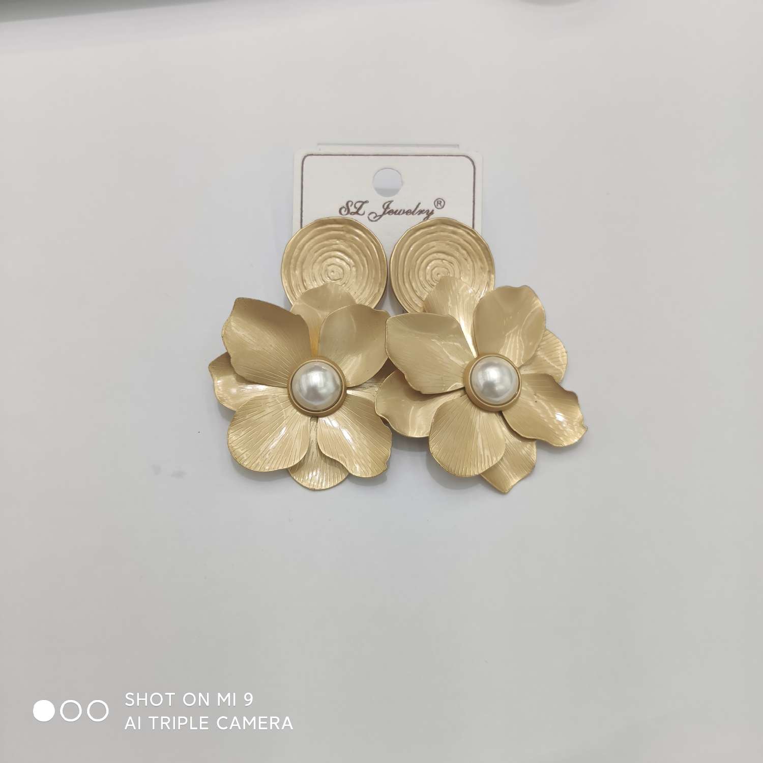 欧美风 古董vintage复古气质珍珠树叶花朵打结金色配饰女产品图