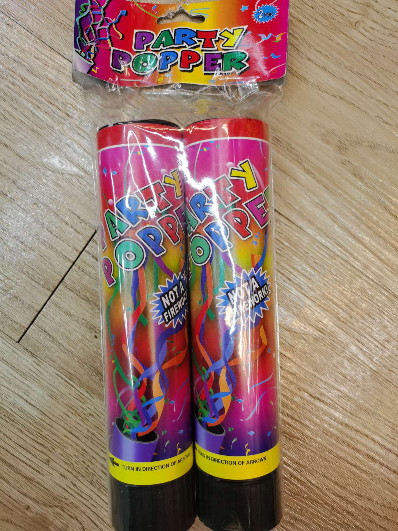 儿童弹簧礼花圣诞礼花派对用品21公分