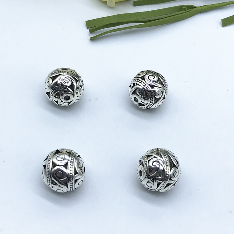 DIY jewelry accessory bracelet, alloy carved scattered beads, retro hollowed-out Specification image