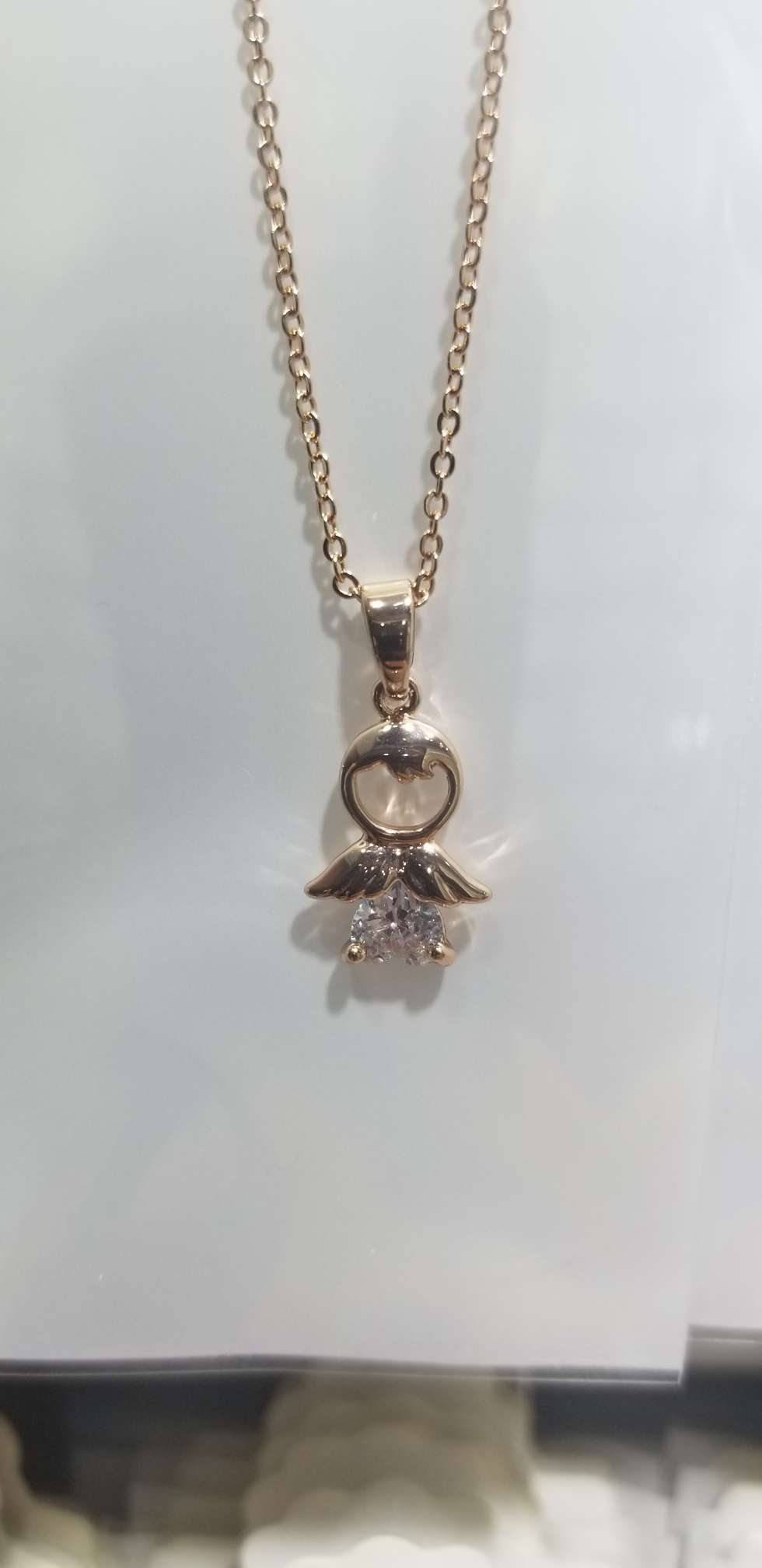 Vintage choker creative zircon necklace color angel full figure