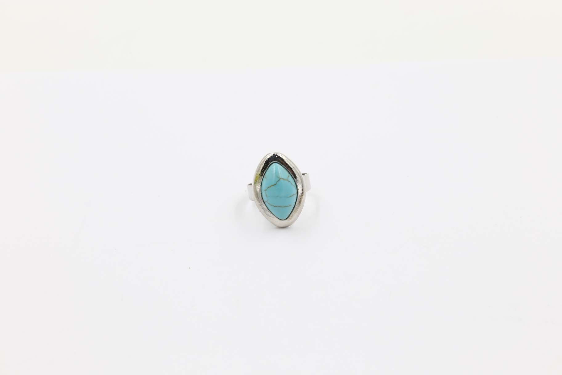 Horse eye ring smooth face ring pine stone ring