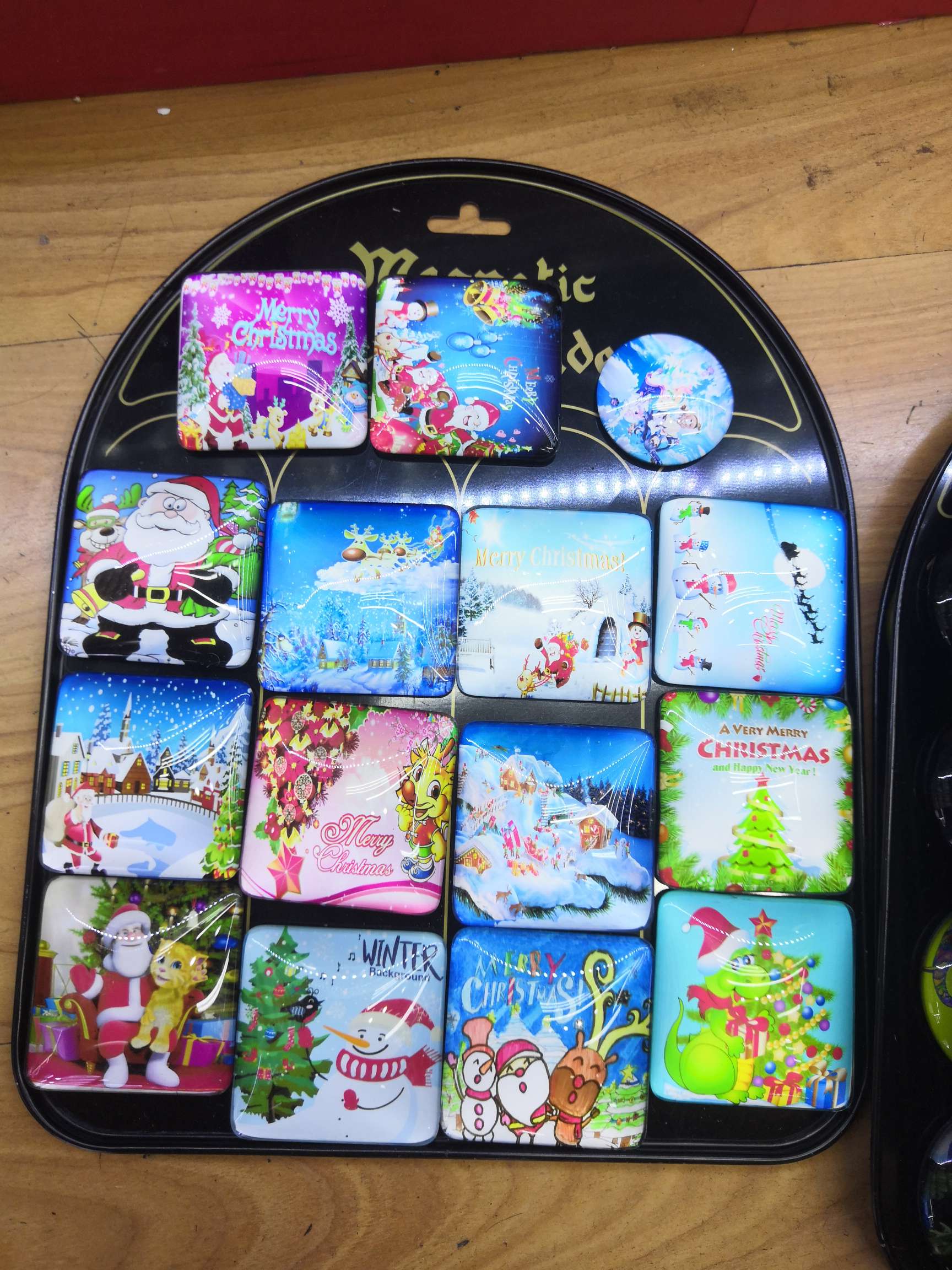 Yan Fan Crystal Craft 7951 color-printed Crystal 5.5X5.5 square fridge magnet Specification image