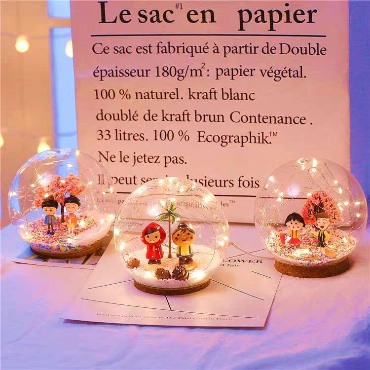 The "Full Sky Star" copper wire lamp is a Nordic girlish room decoration with a fresh and clean battery lamp details Picture
