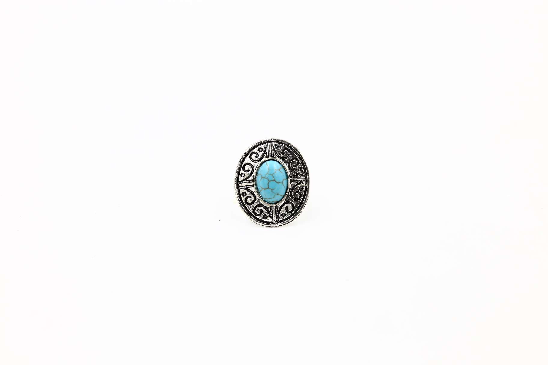 Classic patterned ring, pine stone ring