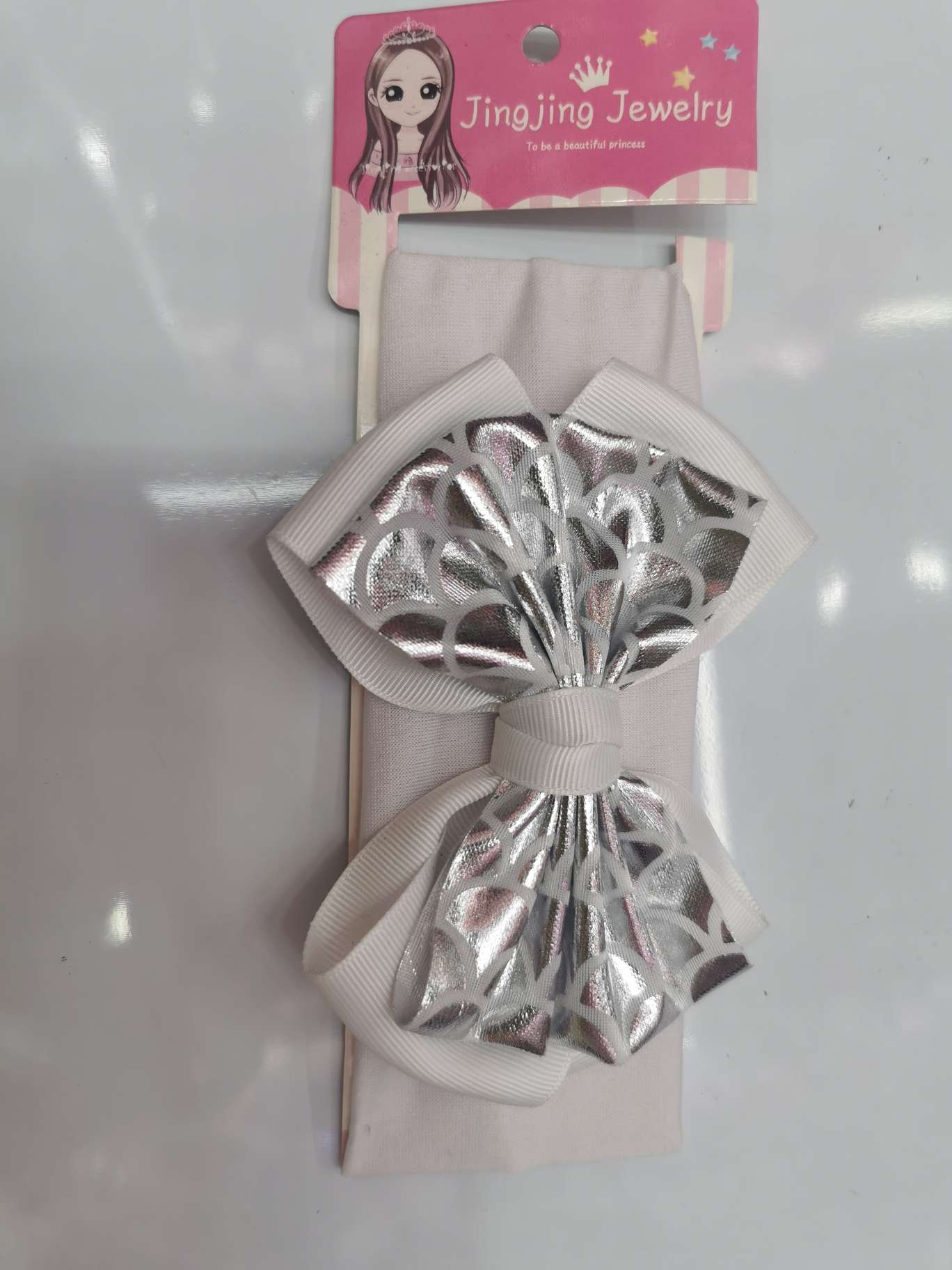 Bright skin fish-scale bow tie children's hair band details Picture