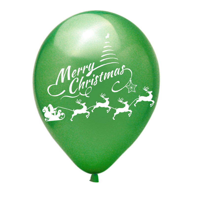 12 "Christmas latex balloon thumbnail