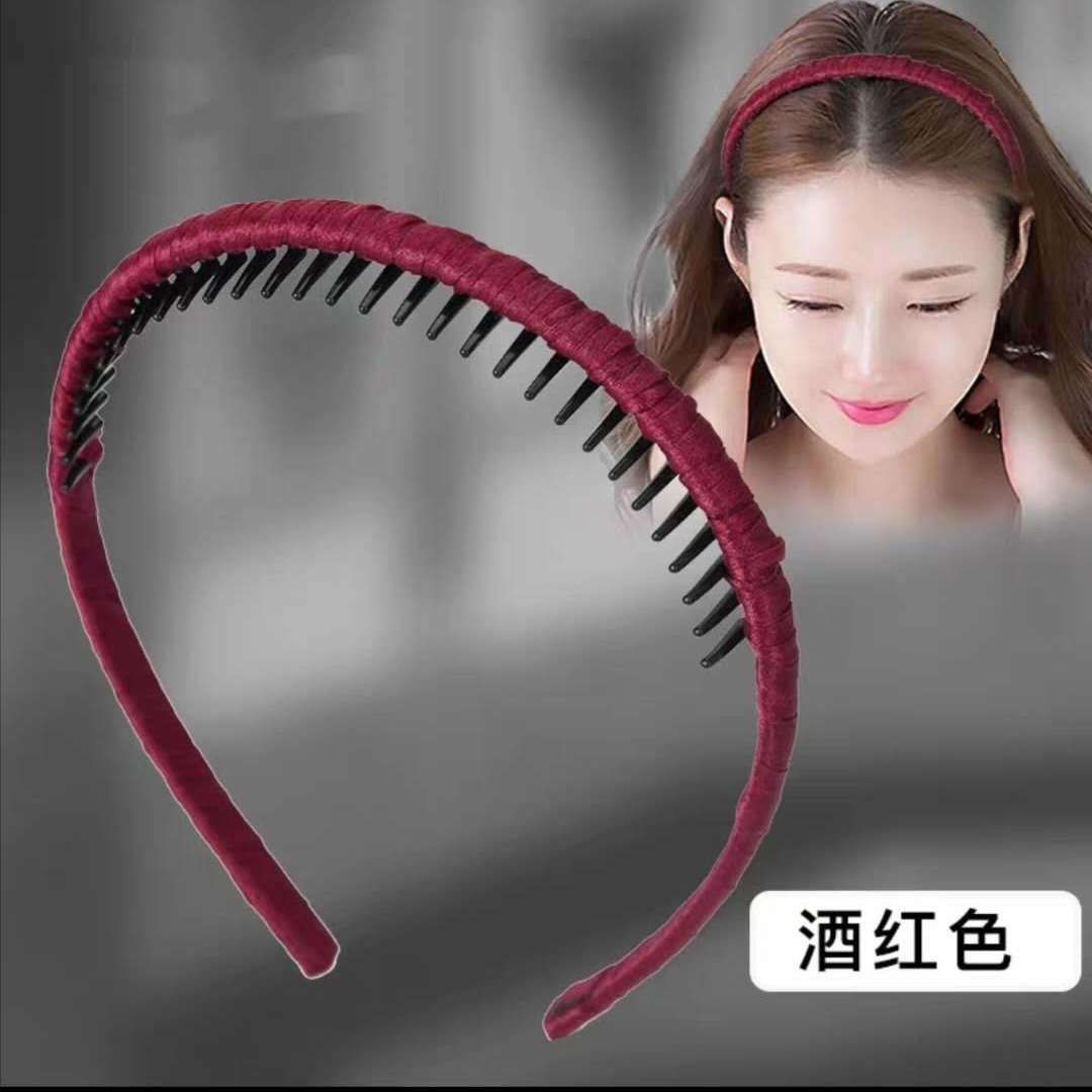 Hair hoop with wound belt teeth thumbnail