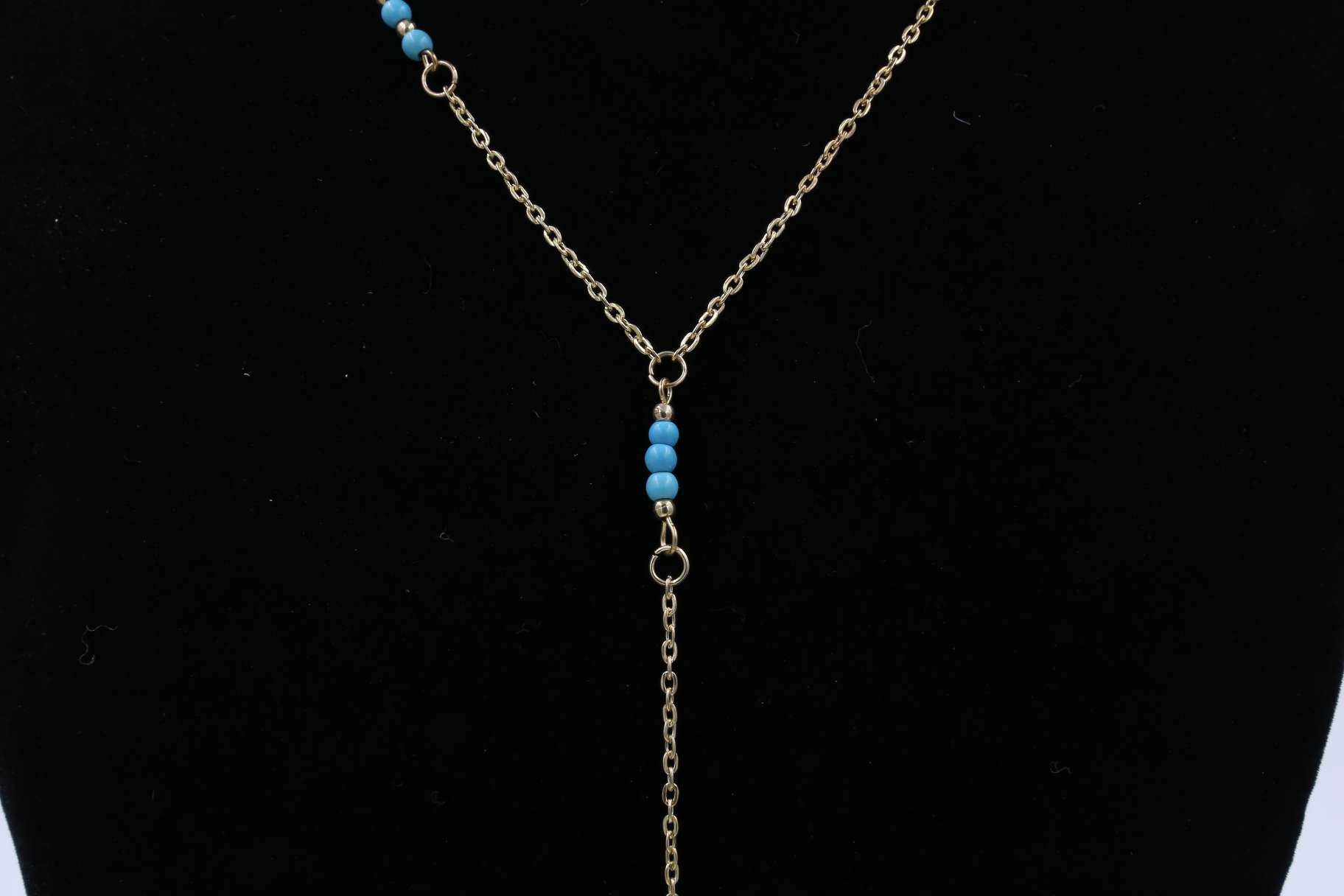 Ethnic wind necklace turquoise necklace thumbnail