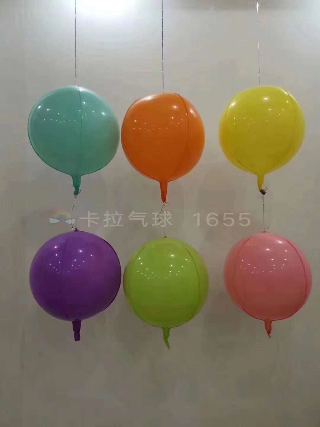 22-inch 4D spherical glossy board single-color Ins-style aluminum foil balloon party decoration and arrangement supplies details Picture