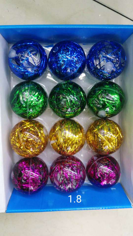 65MM gold wire stretch flash crystal ball, four colors mixed thumbnail