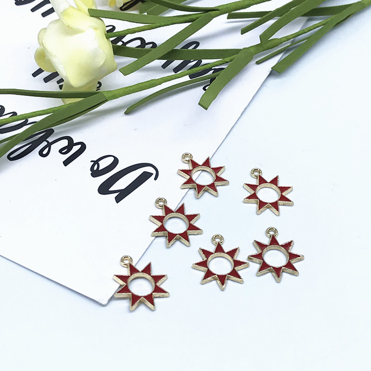 DIY jewelry accessories, alloy painting oil pendants, hanging ropes, decorative items details Picture