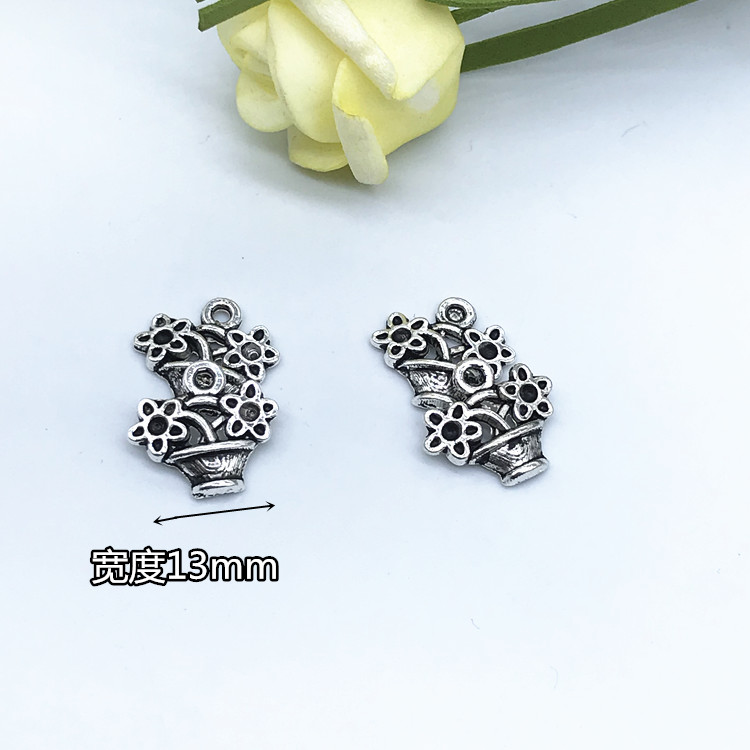 DIY alloy flower plant pendant, bracelet, necklace and accessory Specification image