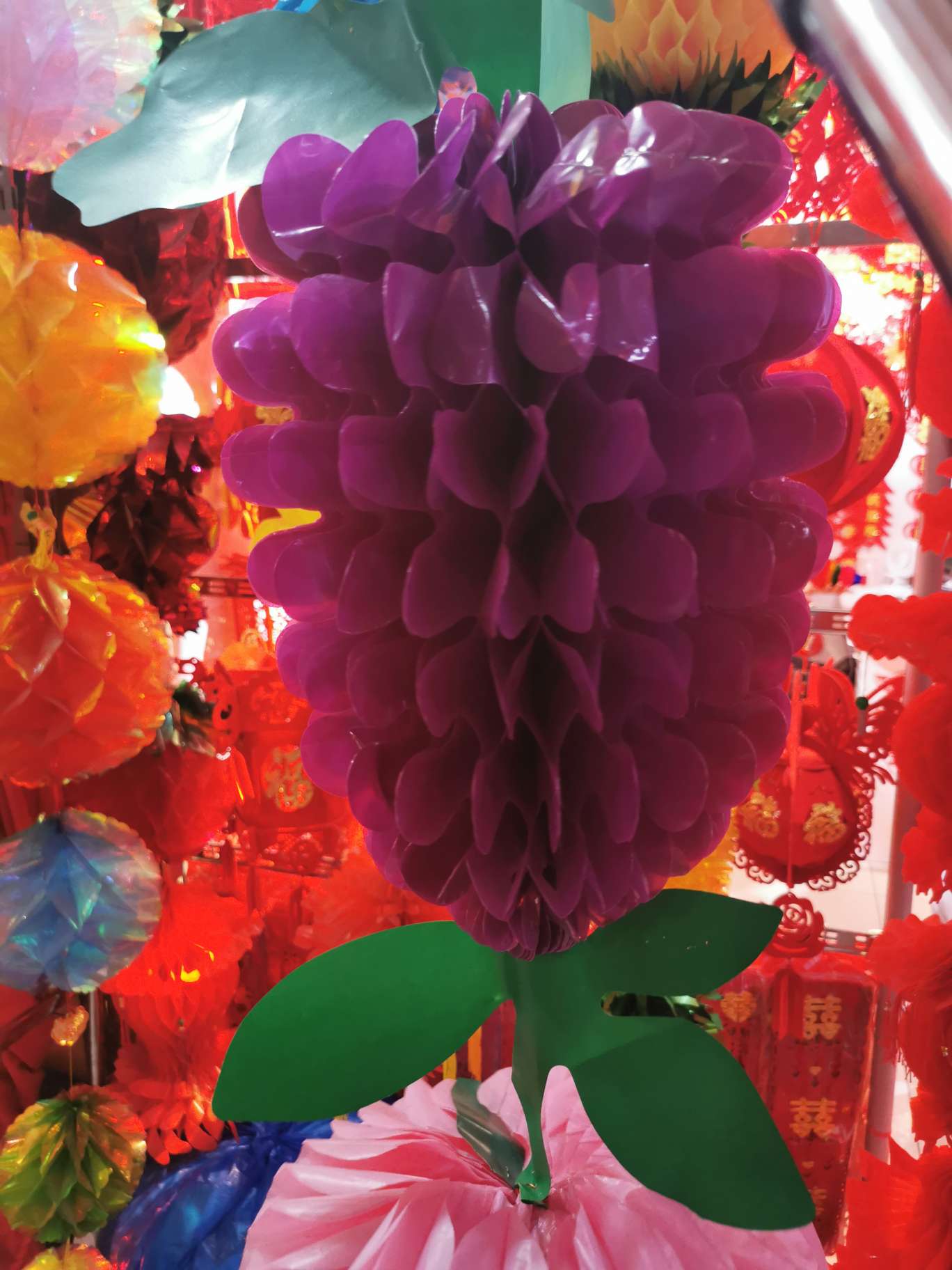 Festival supplies, grapes, fruit lanterns Specification image