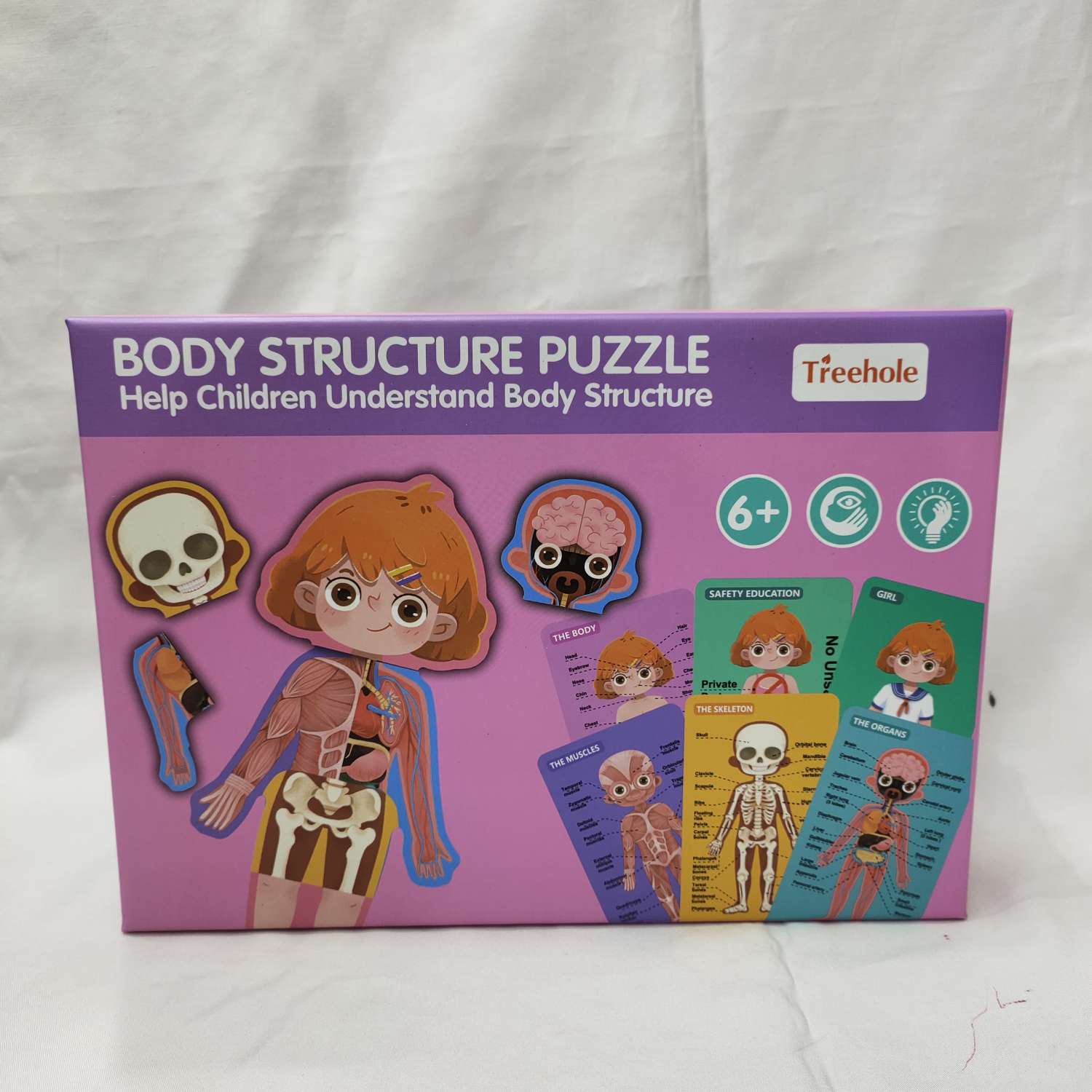 Body structure puzzle girl
